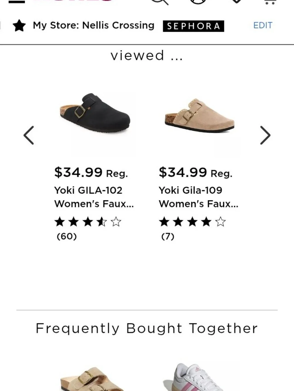 Girl's Size 3 Yoki GILA-102 Faux Suede Slip On ClogsBlack Slip-On Buckle Clogs